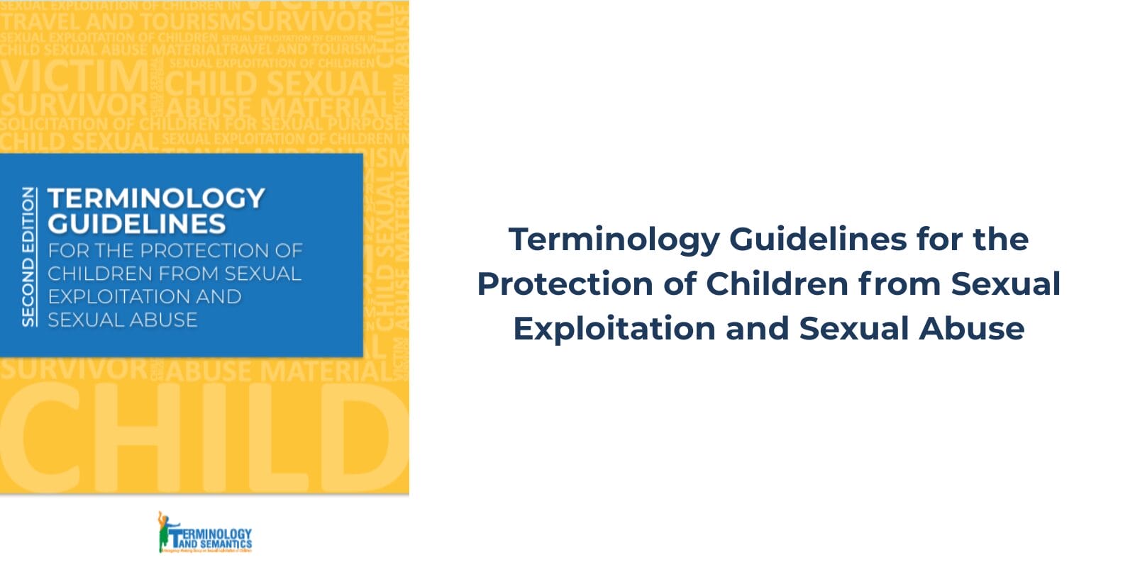Terminology Guidelines for the Protection of Children from Sexual Exploitation and Sexual Abuse.